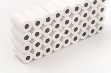 Beyaz bir arka plan üzerinde Yazar kasa teyp