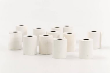 Beyaz bir arka plan üzerinde Yazar kasa teyp