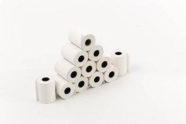 Beyaz bir arka plan üzerinde Yazar kasa teyp