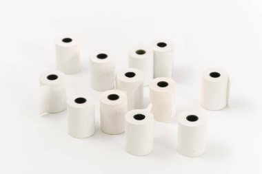 Beyaz bir arka plan üzerinde Yazar kasa teyp