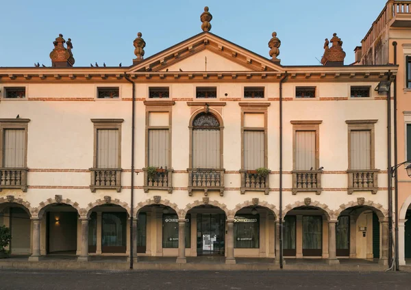 Montagnana, İtalya - 6 Ağustos 2017: sessiz st mimarisini