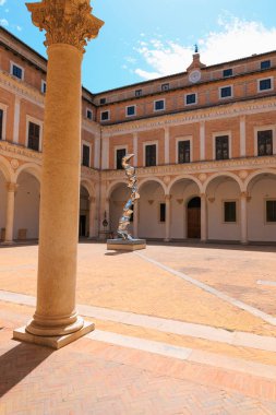 Urbino, İtalya - 9 Ağustos 2017: Yurdagül Dukes Castle