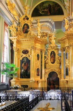 Petersburg, Rusya - 2 Temmuz 2017: İç Peter ve Paul Cathe