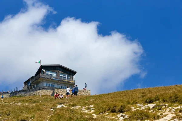 Mount Baldo Italien August 2017 Café Für Touristen Auf Dem — Stockfoto