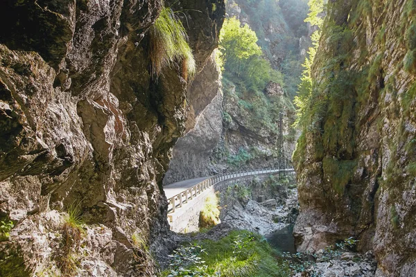 Глубокое ущелье в горах Италии . — стоковое фото