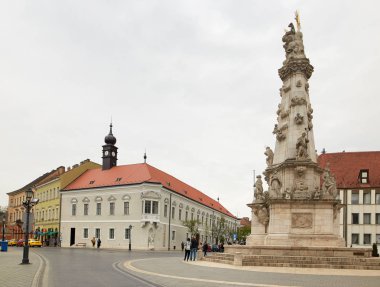 Budapeşte, Macaristan - 17 Nisan 2018: şehir veba.