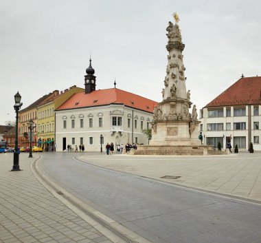 Budapeşte, Macaristan - 17 Nisan 2018: şehir veba.