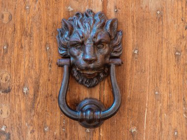 Door hand in the form of a lion. Italy