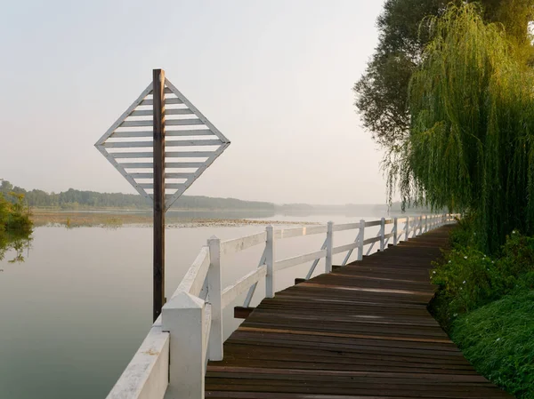 Park recreation area by the lake. Wolsztyn, Poland