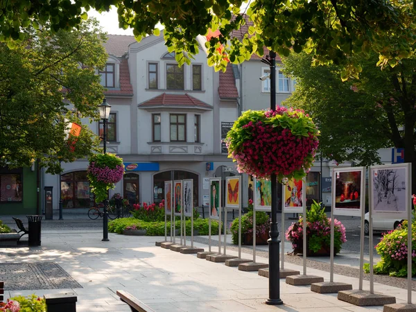 Wolsztyn, Poland - August 30, 2019: Central square of the city. — 图库照片