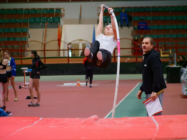 ゴメル、ベラルーシ- 12月14 、 2019:スポーツ祭の枠組みの中での国際陸上競技大会 — ストック写真
