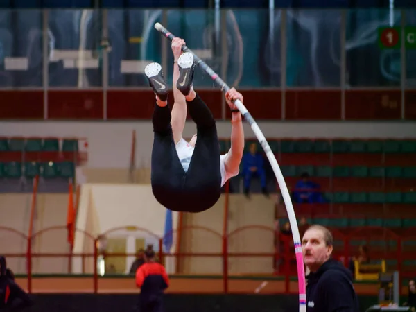 GOMEL, BELARUS - 14 dicembre 2019: gare internazionali di atletica leggera nell'ambito del festival sportivo — Foto Stock