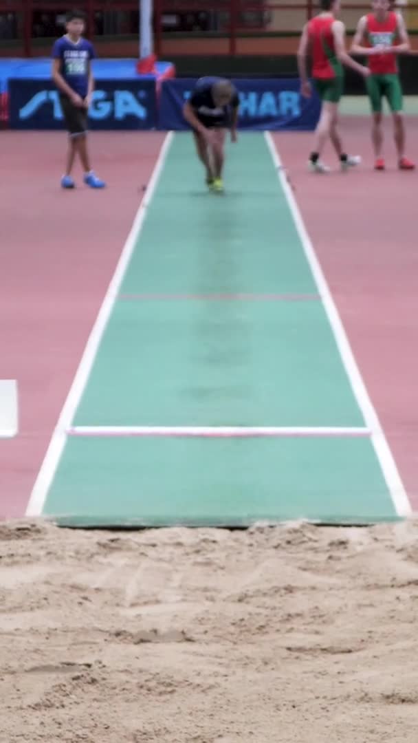 Gomel Belarus December 2019 Internationale Atletiekwedstrijden Het Kader Van Het — Stockvideo