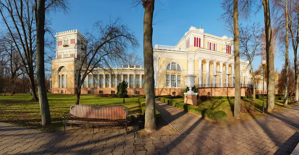 Gomel, Bielorussia - 5 gennaio 2020: Palazzo Rumyantsev durante la neve . — Foto Stock