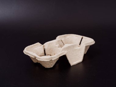 Karanlık bir arka planda fast food için çevre dostu ambalaj 2020