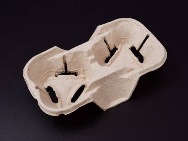 Karanlık bir arka planda fast food için çevre dostu ambalaj 2020