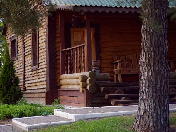 Gomel Bielorrusia Mayo 2020 Exterior Del Centro Recreativo Vostok Bosque — Foto de Stock