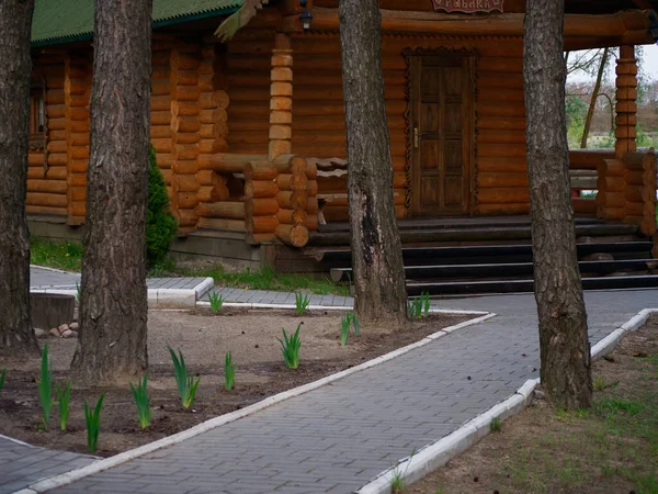 Gomel Bielorrusia Mayo 2020 Exterior Del Centro Recreativo Vostok Bosque — Foto de Stock