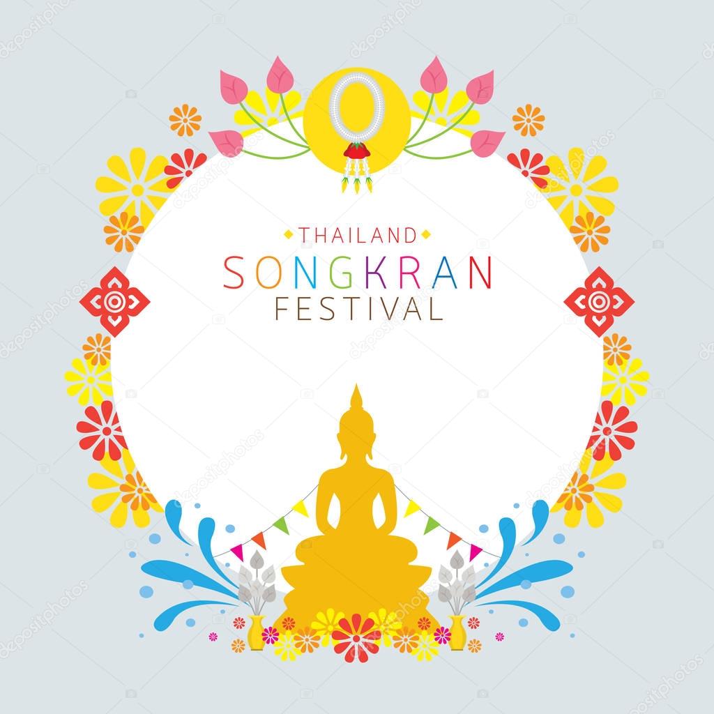 Songkran Festival, Buddhism, Frame