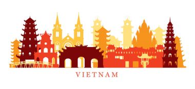 Vietnam mimari yerler manzarası, şekli