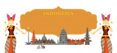Endonezya tarihi yerler, geleneksel dans, çerçeve