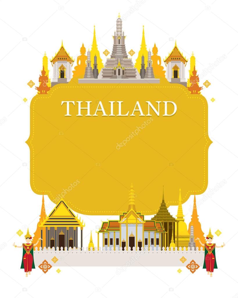 Thailand Landmarks, Traditional Dance, Frame