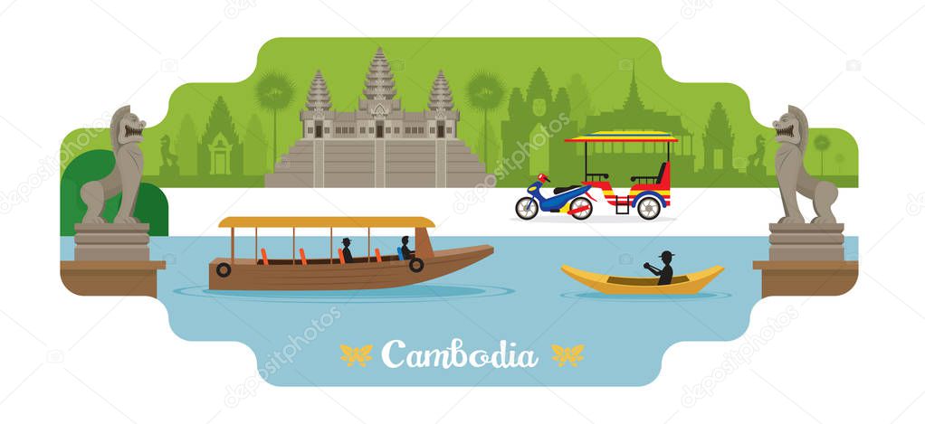 Cambodia Travel and Attraction Landmarks