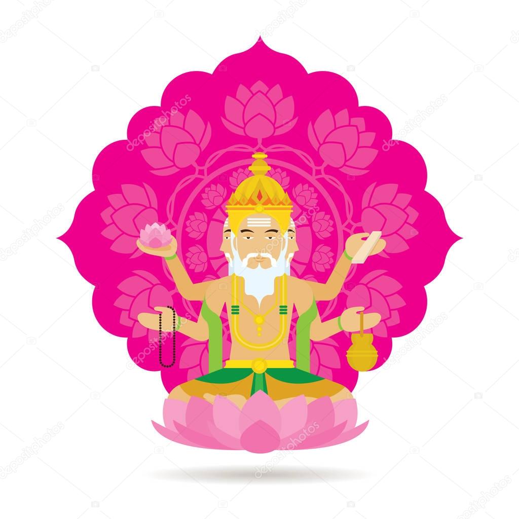 Brahma Hindu God or Deity