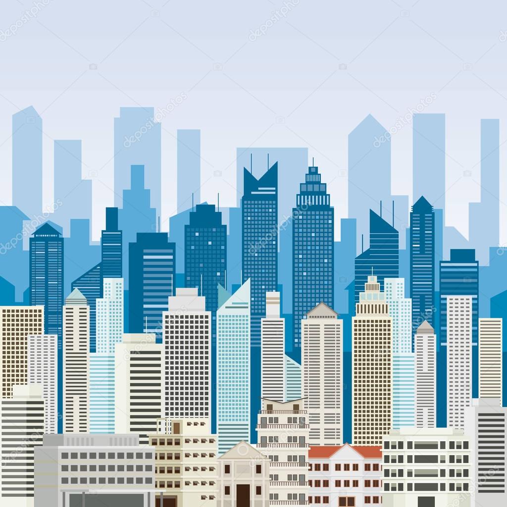 Buildings and Skyscrapers Background