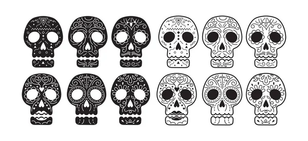 Día del Calavera Muerta — Archivo Imágenes Vectoriales