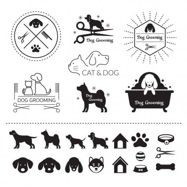 Evcil Hayvan, kedi ve köpekler logosu