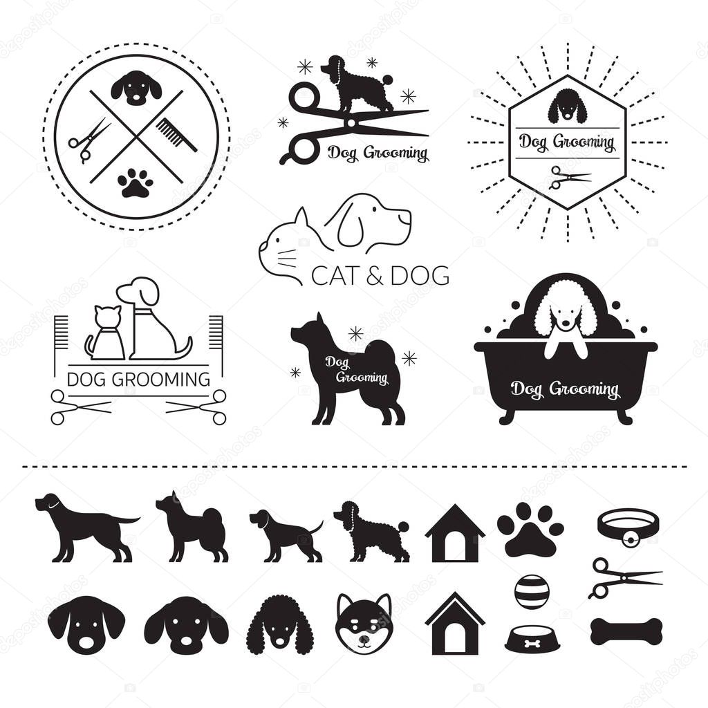 Symbols, Signs, Grooming Shop or Salon