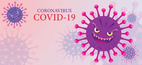 Covid Virus Charakter Východiska Koronavirus Onemocnění Bakterie Klíčky Patogen — Stockový vektor