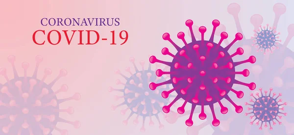 Covid Virus Background Coronavirus Disease Bacteria Germ Pathogen — Stockový vektor