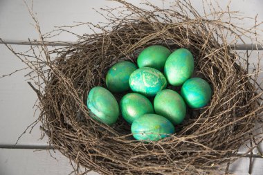 çok renkli Paskalya yumurtaları. 