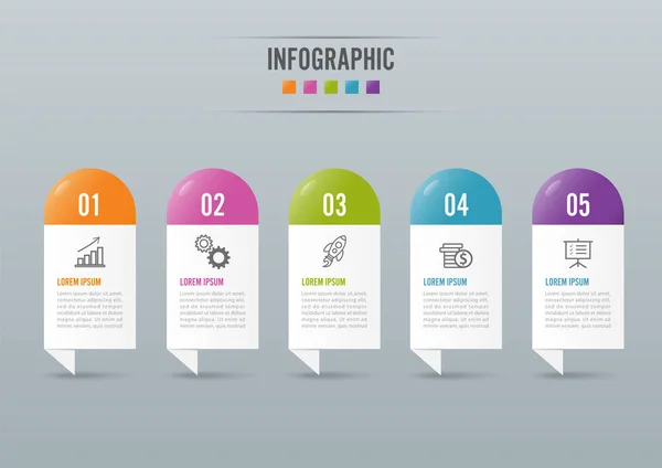 Vector Diseño Infografías Los Iconos Marketing Pueden Utilizar Para Diseño — Archivo Imágenes Vectoriales