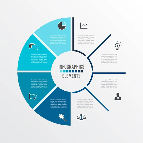 Illustrazione Vettoriale Infografica Concetto Business Con Opzioni Contenuto Diagramma Diagramma — Vettoriale Stock