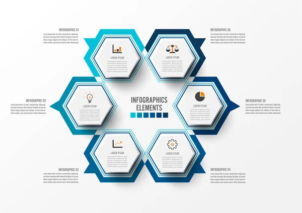 Εικονογράφηση Διάνυσμα Infographics Επιλογές Πρότυπο Για Φυλλάδιο Επιχείρηση Web Design — Διανυσματικό Αρχείο