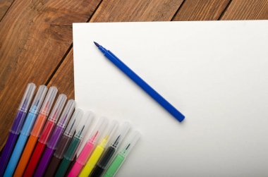 Renkli kalem işaretleri çizim için