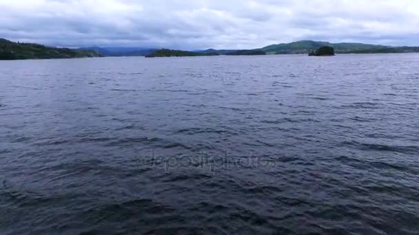 Norge, havet, bergen, — Stockvideo