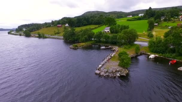 Panorama da Noruega paisagem — Vídeo de Stock