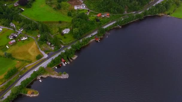 Panorama över Norge landskap — Stockvideo