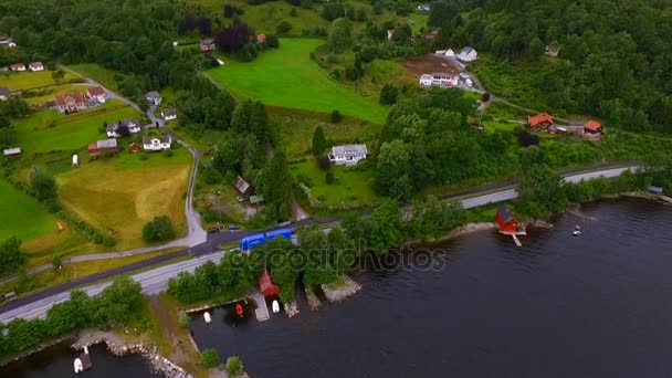 Panorama lanskap Norwegia — Stok Video