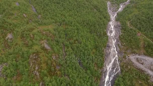 挪威，山地景观。岩石。海. — 图库视频影像