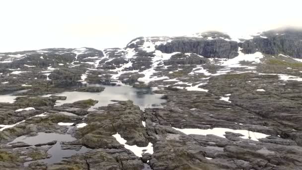 Norway rocky landscape — Stock Video