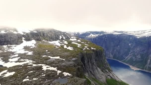 Vacker utsikt över naturen i Norge — Stockvideo