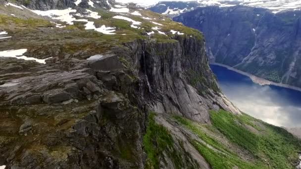 Bela vista da natureza na Noruega — Vídeo de Stock