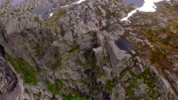 Noruega. Montañas. Pintoresco panorama . — Vídeos de Stock