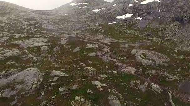 Noruega paisagem rochosa — Vídeo de Stock