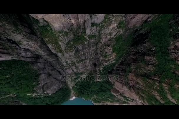 Noruega Atracciones turísticas cerca de Lysefjord: Pulpit Rock — Vídeos de Stock